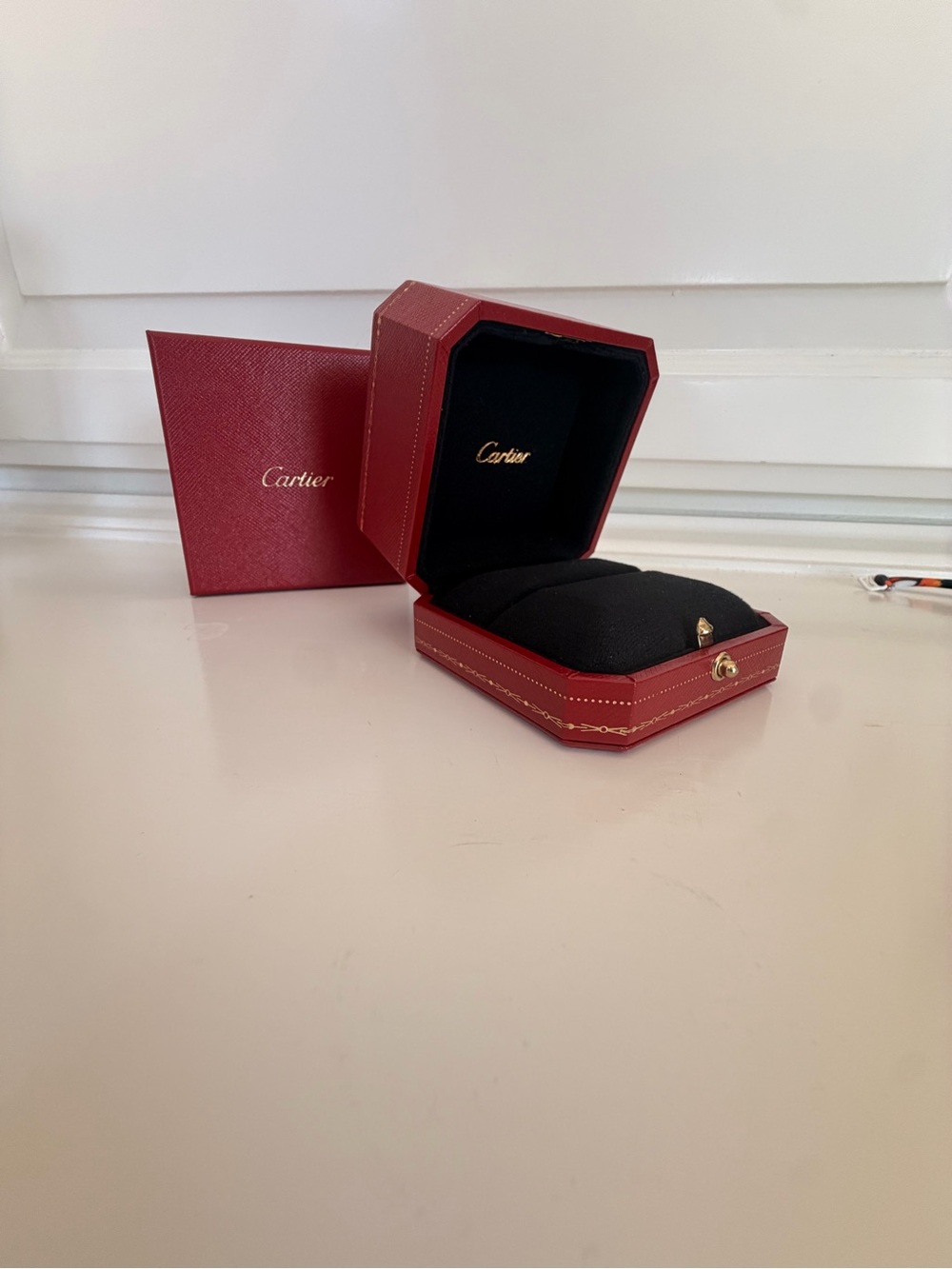 Cartier Red and Black Jewelry Box